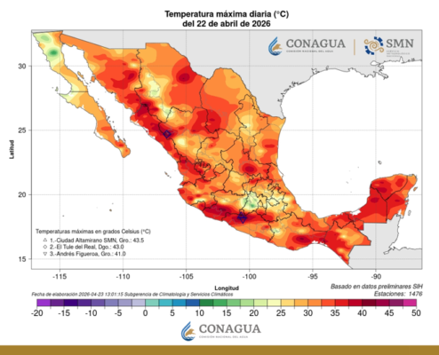 Estados afectados por la onda de calor