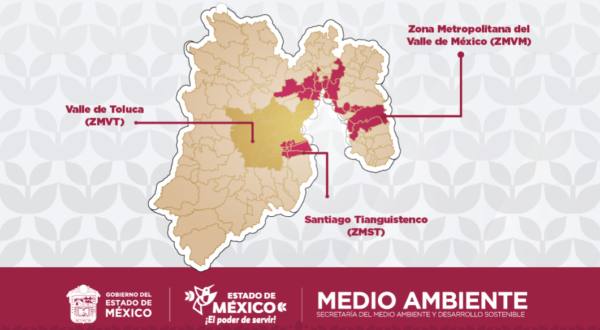 El programa Hoy No Circula aplica de lunes a sábado en las siguientes regiones del Valle de México