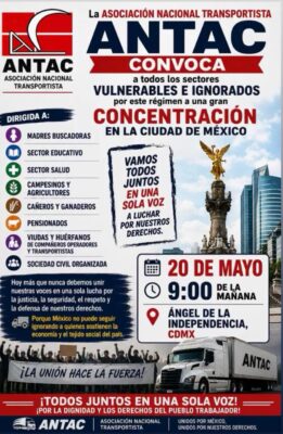 La agrupación señaló que la movilización también visibiliza la violencia y el desplazamiento forzado.