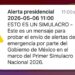 Cambia en celulares “Alerta presidencial” por “Alerta máxima” en simulacro 2026