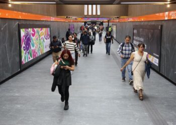 Andenes del Metro. AMEXI Foto La Isabel
