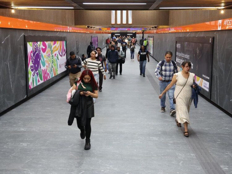 Andenes del Metro. AMEXI Foto La Isabel