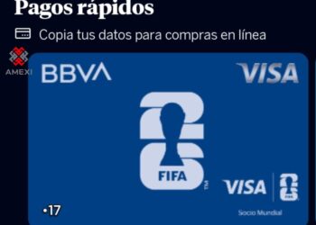 Tarjeta digital de la APP de BBVA