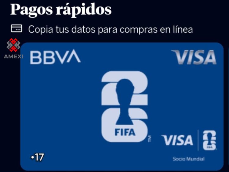 Tarjeta digital de la APP de BBVA