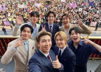 BTS lanzará un video exclusivo con imágenes inéditas de su visita a Palacio Nacional y su paso por la CDMX durante la gira ARIRANG. | AMEXI/FOTO: RRSS