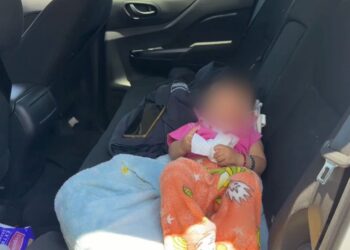 Bebé abandonado en taxi de aplicación en Ecatepec. AMEXI / Foto: Especial
