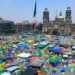 Plantón de la CNTE en el Zócalo de la CDMX.