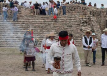 Cañada de la Virgen reabrió al público con ceremonias ancestrales y el regreso de comunidades otomíes y chichimecas. | AMEXI/FOTO: cultura.gob.mx