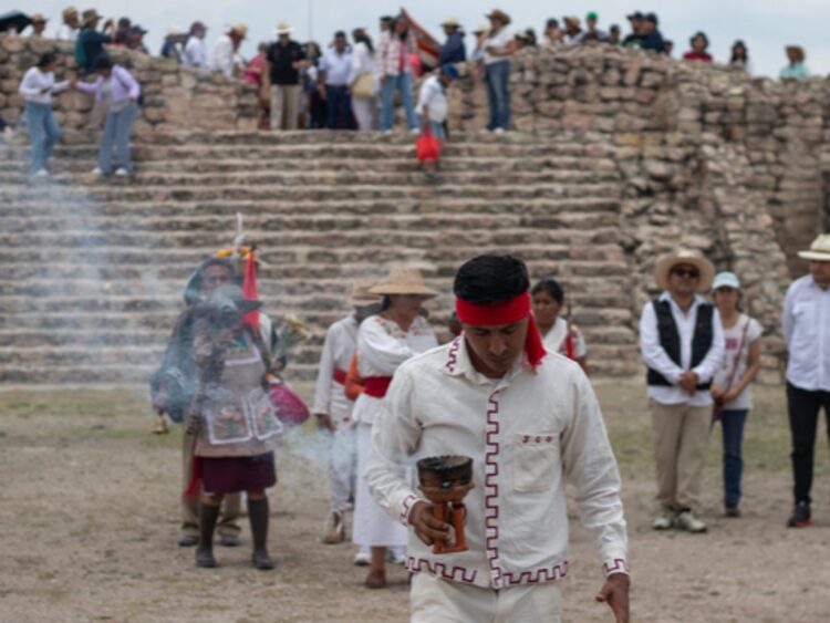 Cañada de la Virgen reabrió al público con ceremonias ancestrales y el regreso de comunidades otomíes y chichimecas. | AMEXI/FOTO: cultura.gob.mx