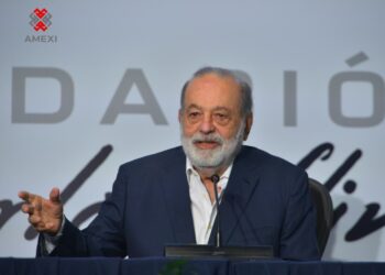 Conferencia de prensa del Ingeniero Carlos Slim en 2026.
