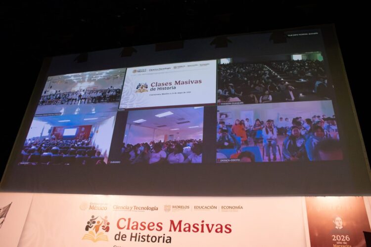 Continúa Estrategia Nacional de Clases Masivas; imparten clase de Historia de México