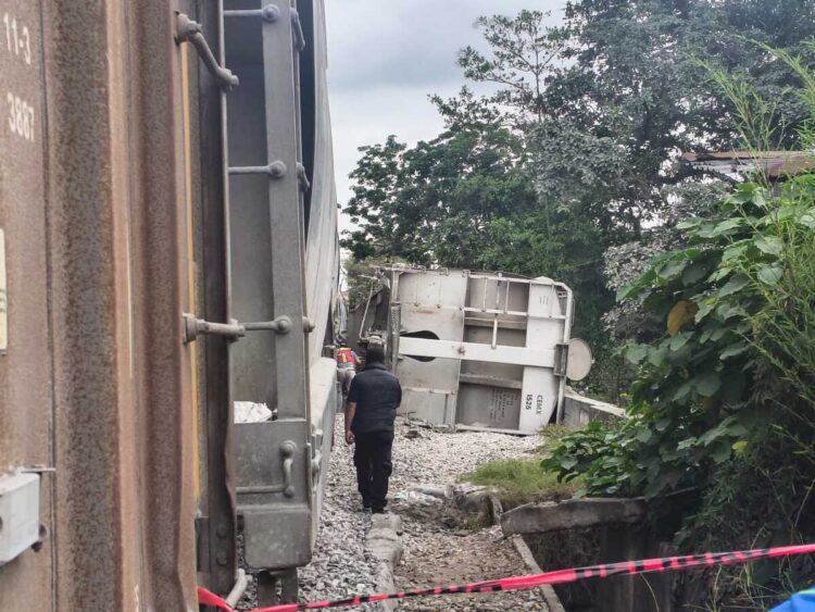 Descarrilamiento de tren en Fortín, Veracruz; sin víctimas