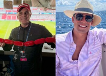 Christian Martinoli y Andrés Vaca durante transmisiones deportivas, considerados las principales voces del Mundial 2026 en televisión mexicana.