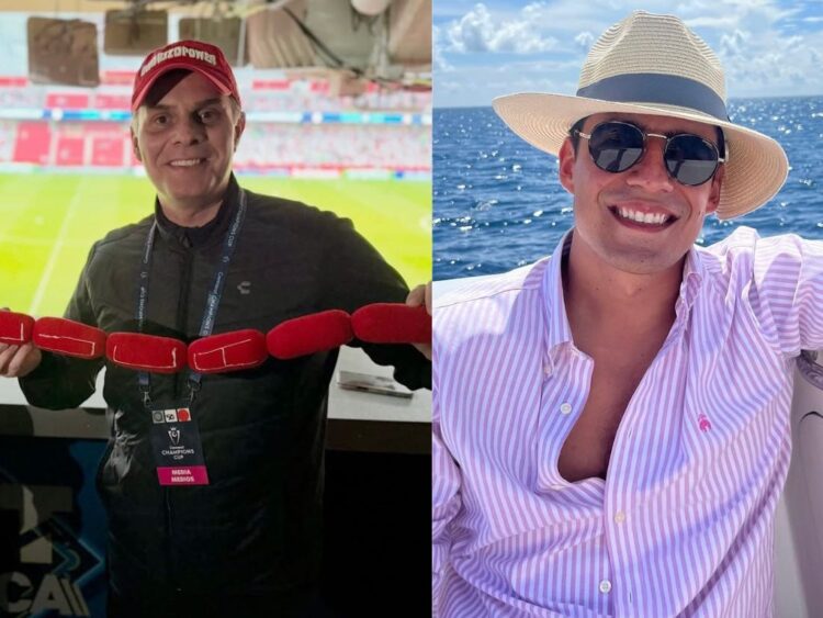 Christian Martinoli y Andrés Vaca durante transmisiones deportivas, considerados las principales voces del Mundial 2026 en televisión mexicana.