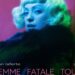 Mon Laferte interpreta sus canciones sobre el escenario durante una presentación en vivo como parte de su gira internacional “Femme Fatale Tour”.