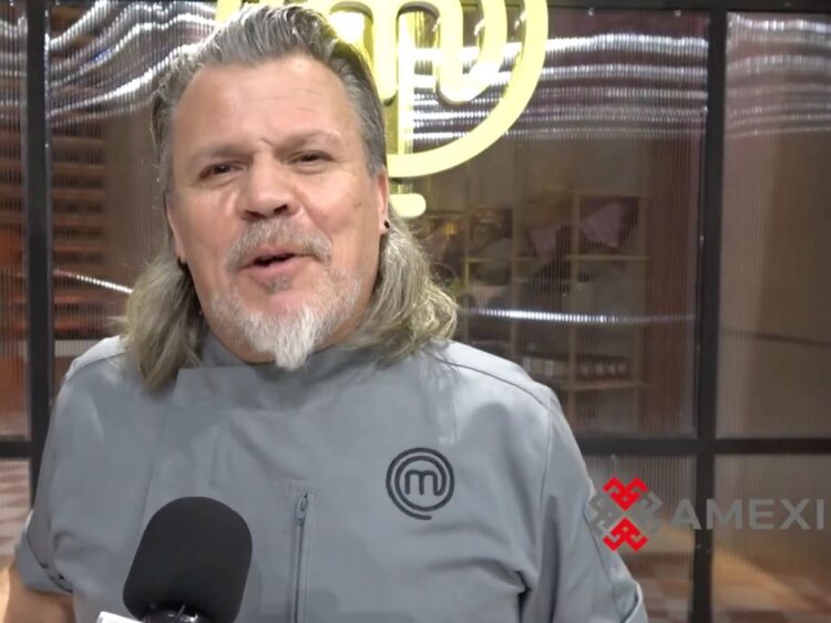 Poncho Cadena habla con la prensa durante la presentación de MasterChef y comparte detalles sobre la posposición de su boda con Litzy.