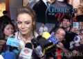 Silvia Navarro y Daniel Arenas posan durante la presentación de la telenovela Guardián de mi Vida, nueva producción de Juan Osorio para TelevisaUnivision.