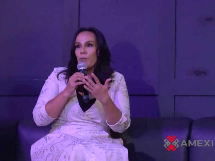 Marysol Sosa durante un encuentro con medios en el que habló sobre el homenaje a José José, su familia y la relación que mantiene con Anel Noreña.