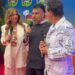Los participantes y conductores de HOY soy el chef posan durante la presentación de la segunda temporada del reality culinario.