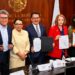 Entrega Segob a la Comisión Permanente del Congreso de la Unión la iniciativa de que propone aplazar la elección judicial para 2028. AMEXI/Foto: Senado de la República