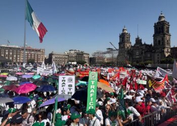 Así lució el Zócalo de la CDMX en ocasión del Día del Trabajo