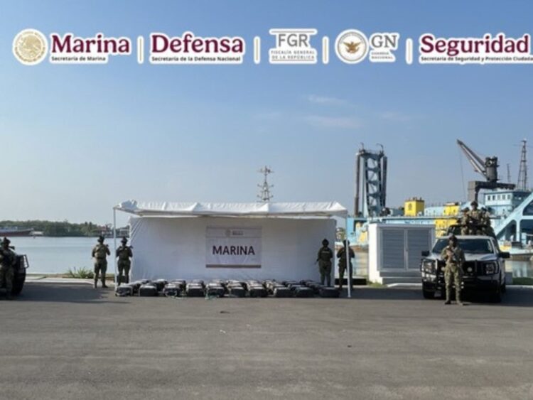Marina asegura 1.5 toneladas de cocaína