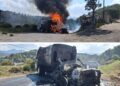 Mina Paulina: incendian camión de basura en protesta
