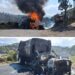 Mina Paulina: incendian camión de basura en protesta