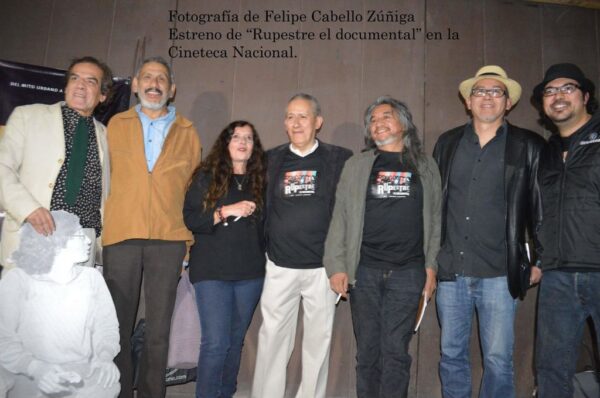 Nina en el estreno del documental Rupestres 2014. Cineteca Nacional