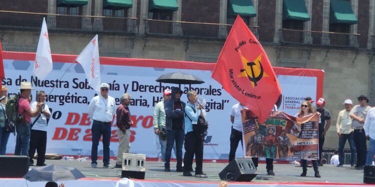 Así lució el Zócalo de la CDMX en ocasión del Día del Trabajo