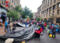 Tras una gresca con la policía de la CDMX, CNTE instaló su Plantón en el centro histórico