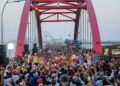 Inaugura Claudia Sheinbaum el puente lagunar Nichupté, en Quintana Roo