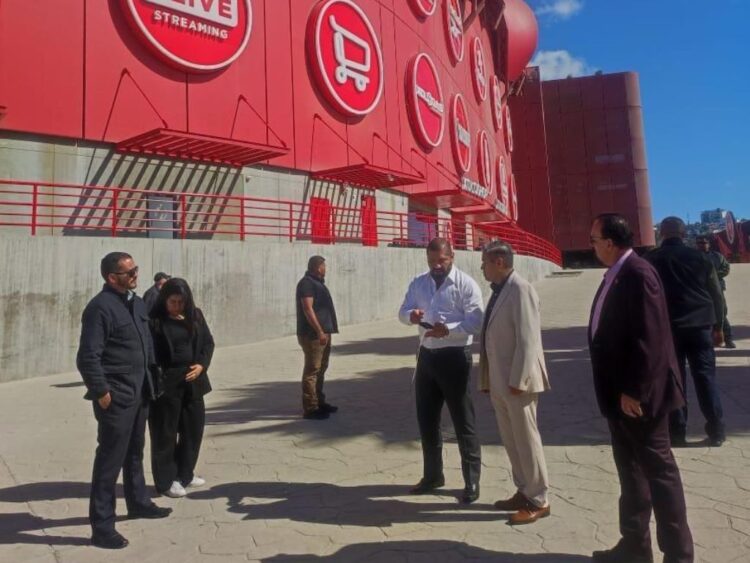 Seguridad Recorrido de supervisión en el Estadio Caliente de Tijuana. AMEXI/ Foto: SSC de BC
