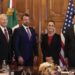 Markwayne Mullin, secretario de Seguridad de EU, llega a Palacio Nacional