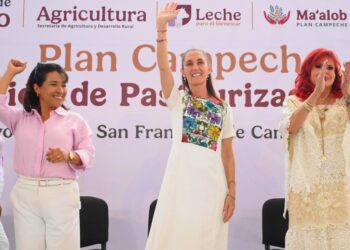 Sheinbaum, en gira por Campeche.