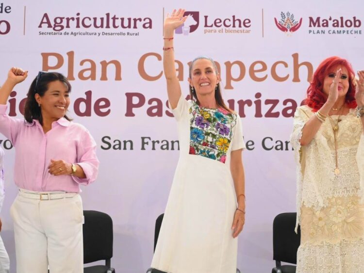 Sheinbaum, en gira por Campeche.