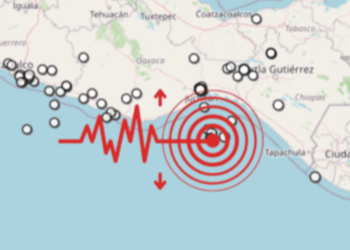 Suman 150 réplicas del temblor de magnitud 5.6 en Pinotepa Nacional, Chiapas. | AMEXI/FOTO: X @SismologicoMX
