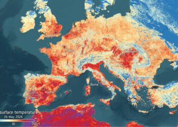 Altas temperaturas en toda Europa