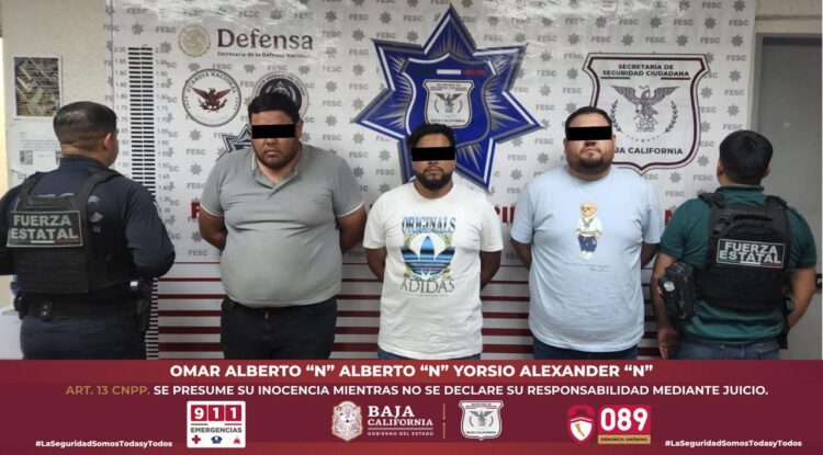 Desde Baja California reportan que en Mexicali detuvieron a Omar Alberto “N”, presunto operador de un grupo criminal identificado con el alias de “H-100
