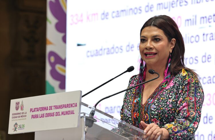 Gobierno de la CDMX presenta plataforma digital de transparencia sobre infraestructura mundialista