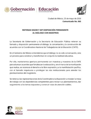 La decisión de ir a paro se tomó después de que, según la CNTE, no recibieron respuesta a su petición de dialogar