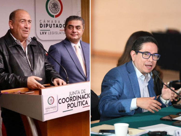 Diputado del PRI, Rubén Moreira, y el diputado del PAN, Daniel Chimal