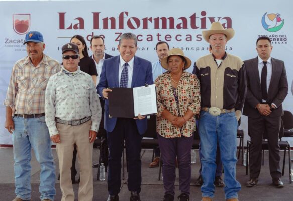 El gobierno de Zacatecas y ejidatarios firmaron un acuerdo para edificar un cuartel para la instalación de un Destacamento Regional de Seguridad (Deres). AMEXI/FOTO/ Gobierno de Zacatecas