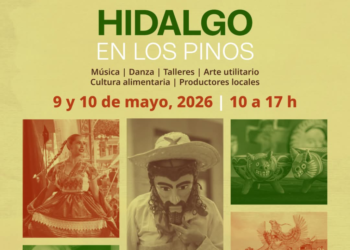 Por tercera ocasión, Hidalgo participa en el Gran Festival de Los Pinos, que se realiza este 9 y 10 de mayo, informa la Secretaría de Cultura.