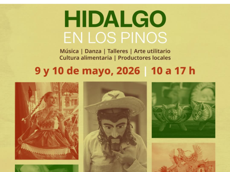 Por tercera ocasión, Hidalgo participa en el Gran Festival de Los Pinos, que se realiza este 9 y 10 de mayo, informa la Secretaría de Cultura.