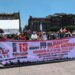 La Coordiaindora Nacional de Trabajdores de la Educación (CNTE) realiza mitin en el Zócalo y confirman huelga nacional durante el Mundial