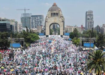 En un acto multitudinario en el Monumento a la Revolución, donde también se conmemoraron los dos años de gobierno de la primera presidenta de México, Sheinbaum