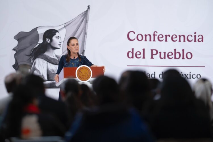 La presidenta Claudia Sheinbaum resalta que “vamos bien” en la economía mexicana. AMEXI/FOTO/ Presidencia