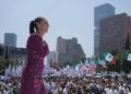 La pressidenta Claudia Sheinbaum convoca a impedir la injerencia extranjera y defender la soberanía en las plazas publicas