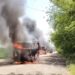 En el estado de Veracruz reportan que este lunes se registraron diversos bloqueos carreteros e incendios de vehículos en distintos puntos de la región Huasteca